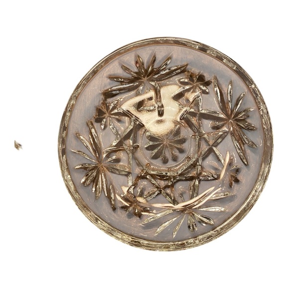 Pair of vintage crystal coasters by Anchor Hocking. - Picture 3 of 8